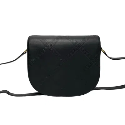 Saint Laurent Navy Leather Shoulder Bag () In Black