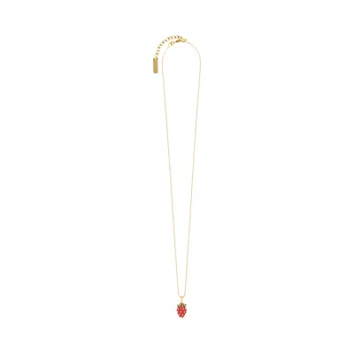 Pre-owned Saint Laurent Necklace 'dore/vert/rouge' | Gold | Women's Size M
