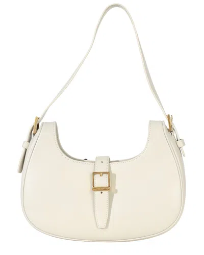 Pre-owned Saint Laurent Neutral Leather Le Fermoir Hobo (authentic Pre-loved)