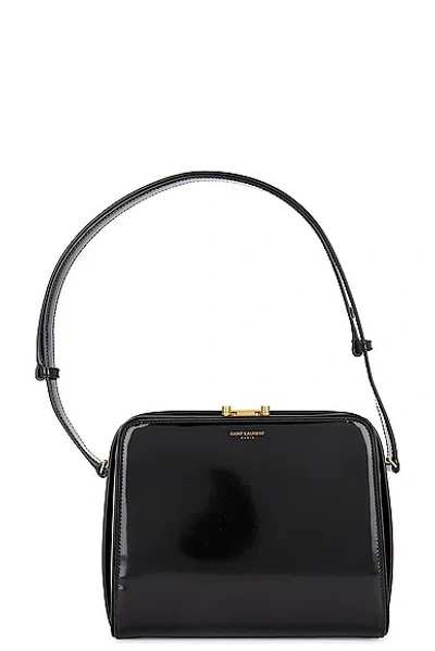 Saint Laurent New Box Shoulder Bag In Nero