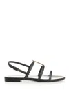 Saint Laurent New Cassandra Sandals Black In Black