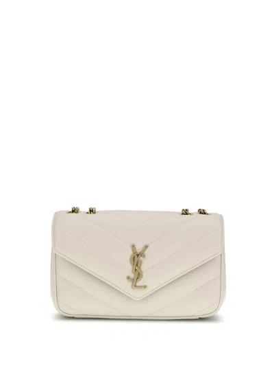 Saint Laurent New Loulou Shoulder Bag In Sand