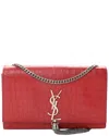 Saint Laurent Kate Tassel Medium Leather Satchel In Red