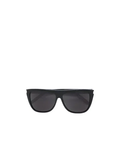 Saint Laurent New Wave 1 Sunglasses In Black