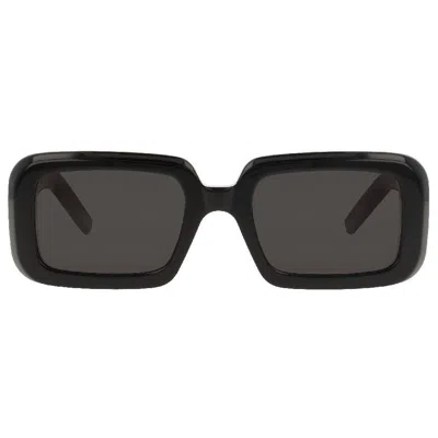 Saint Laurent New Wave Black Rectangular Unisex Sunglasses Sl 534 Sunrise 001 52