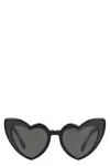 Saint Laurent Wave Heart Frame Sunglasses