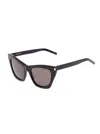 Saint Laurent New Wave Sl 214 Kate Sunglasses In Black