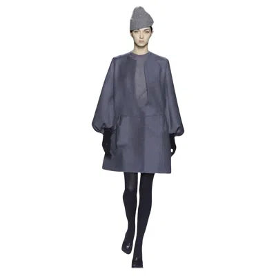 Pre-owned Saint Laurent New Yves  F/w 2007 Runway Wool Cashmere Coat Dress Sz 34 In Black
