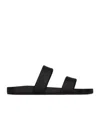Saint Laurent Nichols Leather Sandals In Black