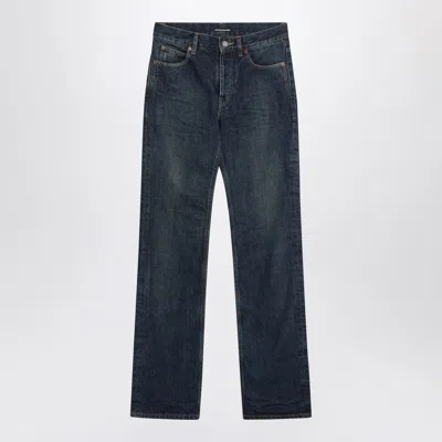 SAINT LAURENT NICO JEANS IN HERITAGE INDIGO DENIM