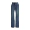 Saint Laurent Nico Low-rise Jeans In Blue