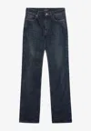 Saint Laurent Nico Jeans In Heritage Indigo Denim In Blue