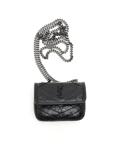 Saint Laurent Niki Airpods Case In Black