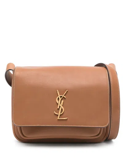 Saint Laurent Brown Niki Besace In Leather