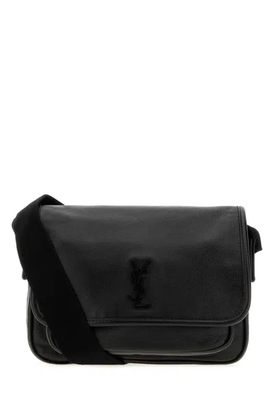 Saint Laurent Black Leather Messenger Niki Crossbody Bag