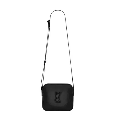 Saint Laurent Niki Camera Bag In Smooth Leather In Black