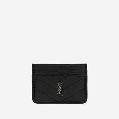 Saint Laurent Niki Card Case In Black