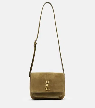 Saint Laurent Niki Cassandre Suede Shoulder Bag