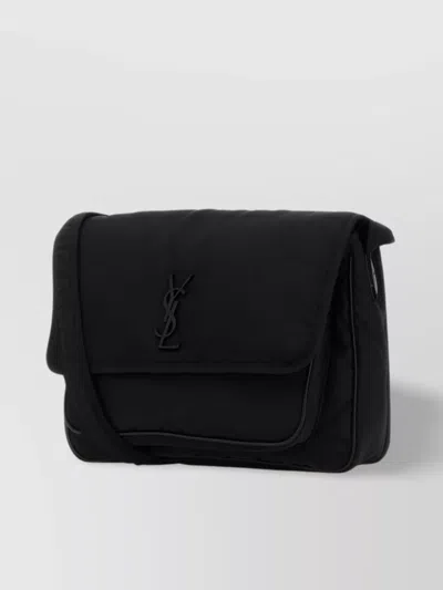 Saint Laurent Niki Small Nylon Messenger Bag In Black