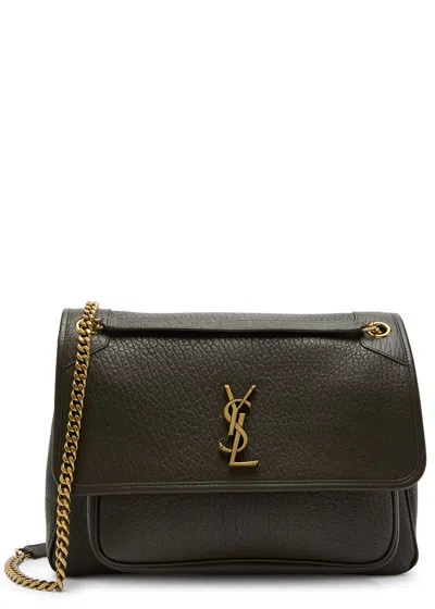 Saint Laurent Niki Large Leather Shoulder Bag In Brown