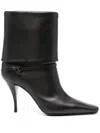 Saint Laurent Paris Women Stivaletti Niki In Pelle Liscia In Brown
