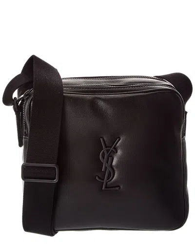 Saint Laurent Niki Leather Camera Bag In Black