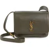 Saint Laurent Niki Leather Crossbody Bag In Brown
