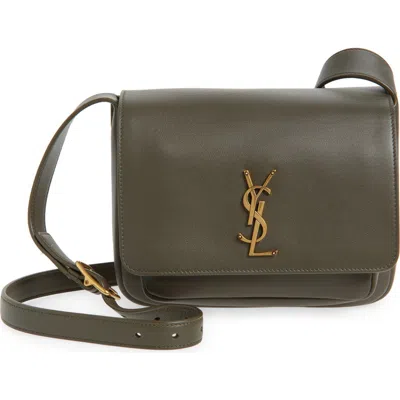 Saint Laurent Niki Leather Crossbody Bag In Brown