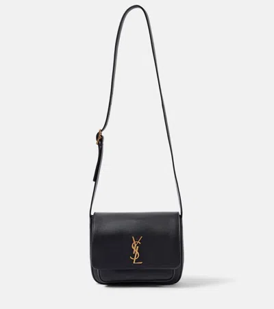 Saint Laurent Niki Leather Messenger Bag In Black