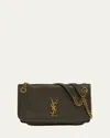 Saint Laurent Niki Medium Ysl Leather Shoulder Bag In Light Musk