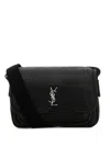 Saint Laurent Borsa A Tracolla Messenger Piccola In Pelle Nera Uomo In Black