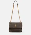 Saint Laurent Niki Mini Leather Shoulder Bag In Green