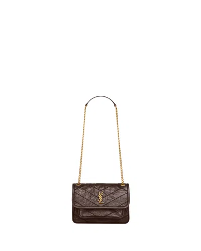 Saint Laurent Niki Mini Shoulder Bag In Arabica