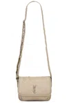 Saint Laurent Niki Nylon Bag In Beige