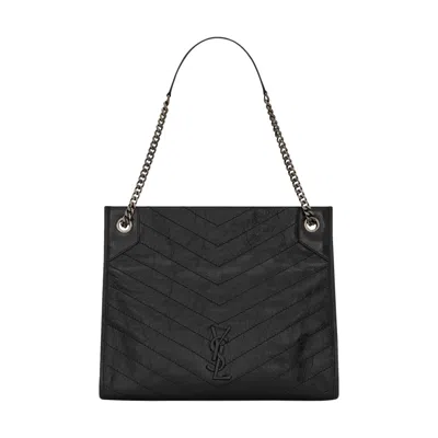 Pre-owned Saint Laurent Niki Shopping Bag 'black'