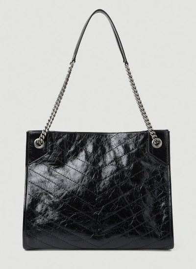 Saint Laurent Niki Shoulder Bag In Black