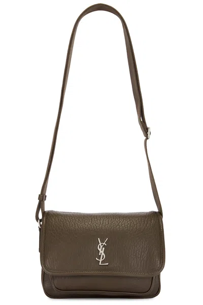 Saint Laurent Small Leather Niki Cross-body Bag In Light Musk