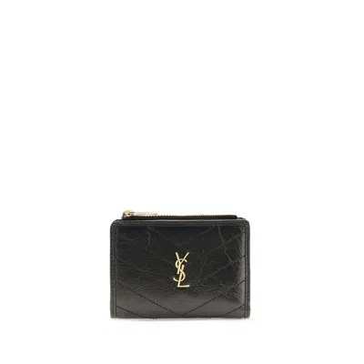 Saint Laurent Niki Wallet In Black