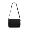 Saint Laurent Niki Ysl-plaque Messenger Bag In Black