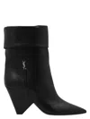 Saint Laurent Niki 85mm Cone-heel Boots In Black