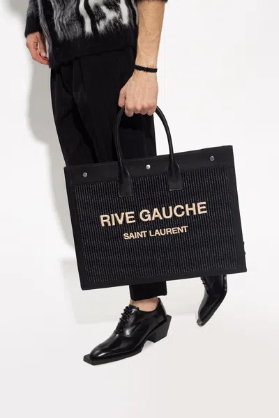 Saint Laurent ‘noe Rive Gauche' Shopper Bag In Black