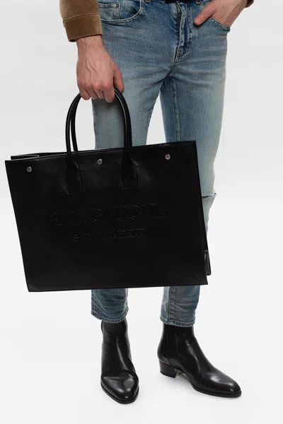 Saint Laurent ‘noe' Shopper Bag In Black