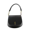 Saint Laurent Nola Logo Plaque Tote Bag In Black
