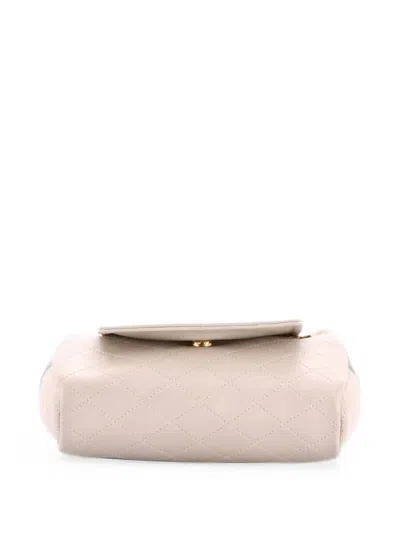 Pre-owned Saint Laurent Nolita Satchel Quilted Leather Mini Crossbody Bag In Neutrals