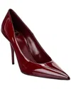 Saint Laurent Norma 90 Patent Leather Pumps In Red