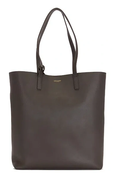 Pre-owned Saint Laurent North South Shopping Bag In Light Musk