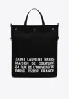 Saint Laurent North/south Canvas Top Handle Bag