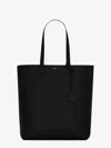 Saint Laurent North/south Leather Tote Bag In Black