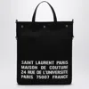 Saint Laurent Classic Black Canvas Tote Handbag For Men In Black