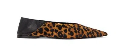Saint Laurent Nour Slippers In Animal Print